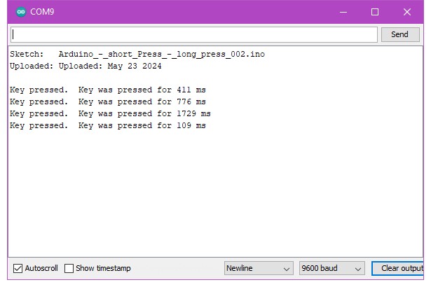 Serial Monitor -- вывод примера 2