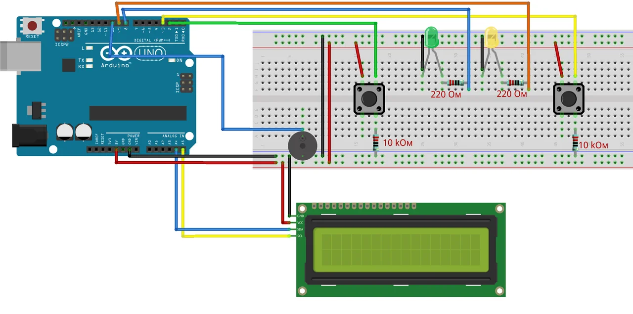 Подключение ЖК-дисплея