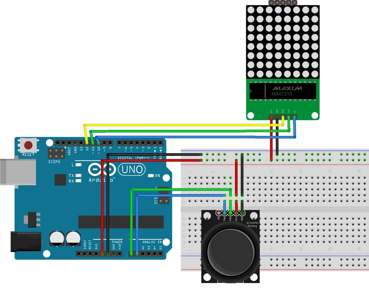 Схема подключения матричной клавиатуры на Arduino