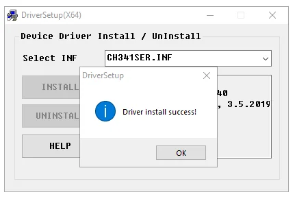Установка драйвера CH340 для Windows