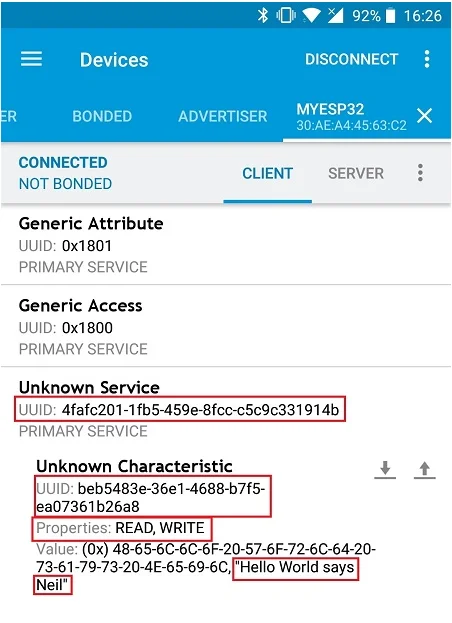 Содержимое файла в Serial Monitor
