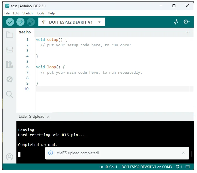 Загрузка завершена