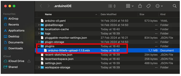 Перемещение плагина