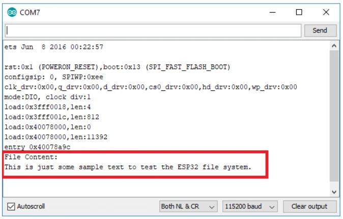 Открытие Serial Monitor