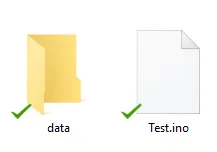 Добавление файла в папку data