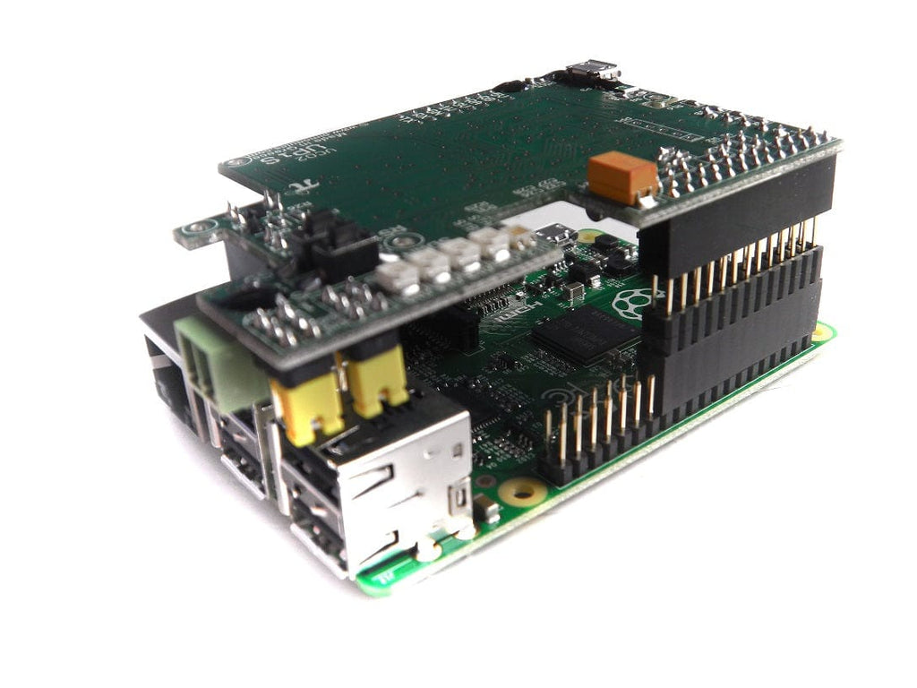 Плата расширения работает через удлинитель GPIO