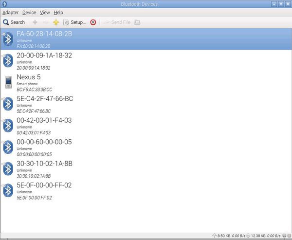 Raspberry Pi Bluetooth Devices