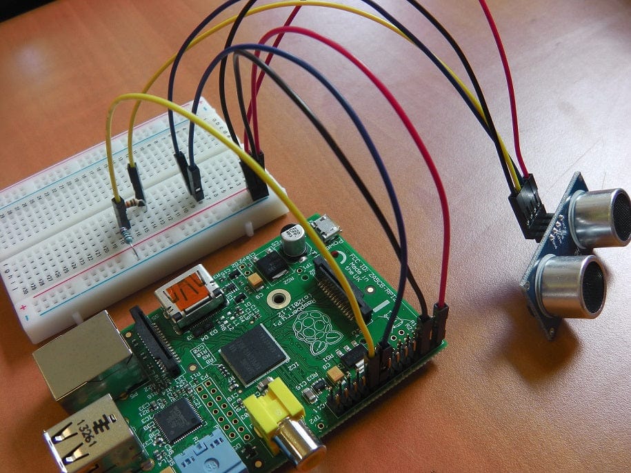 Готовая схема подключения HC-SR04 к Raspberry Pi
