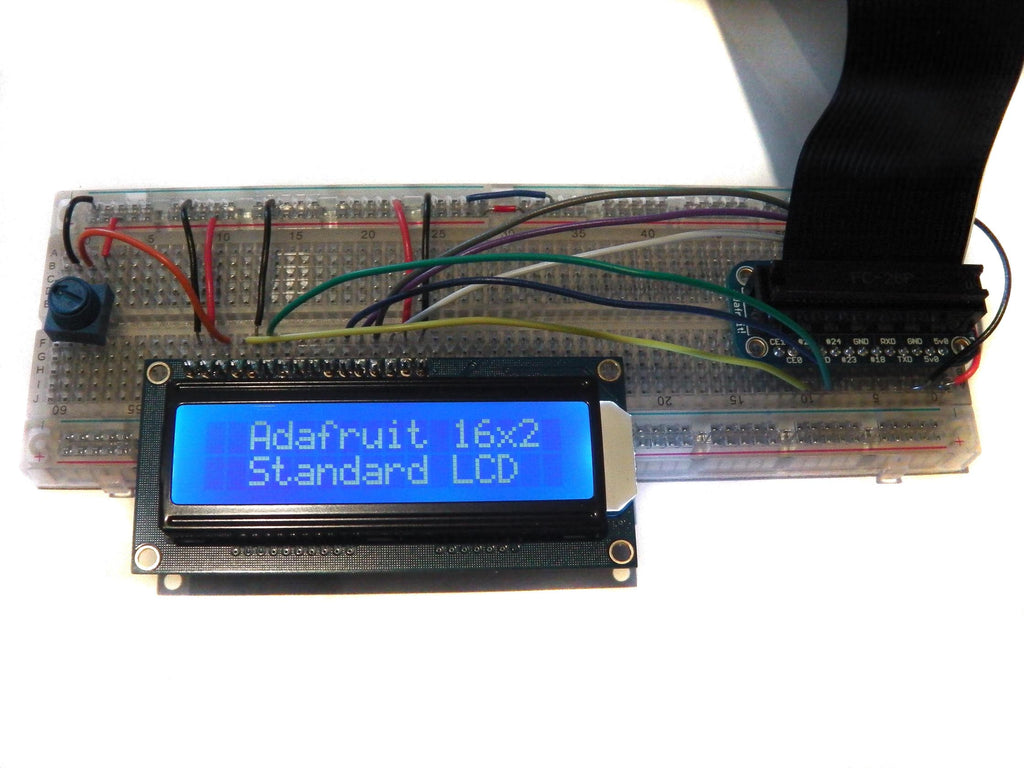 LCD-дисплей с сообщением Adafruit