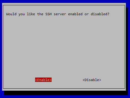 Включение SSH
