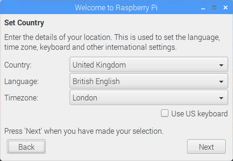 Экран приветствия Raspberry Pi