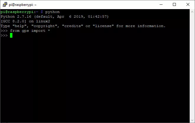 Импорт GPS модуля в Python
