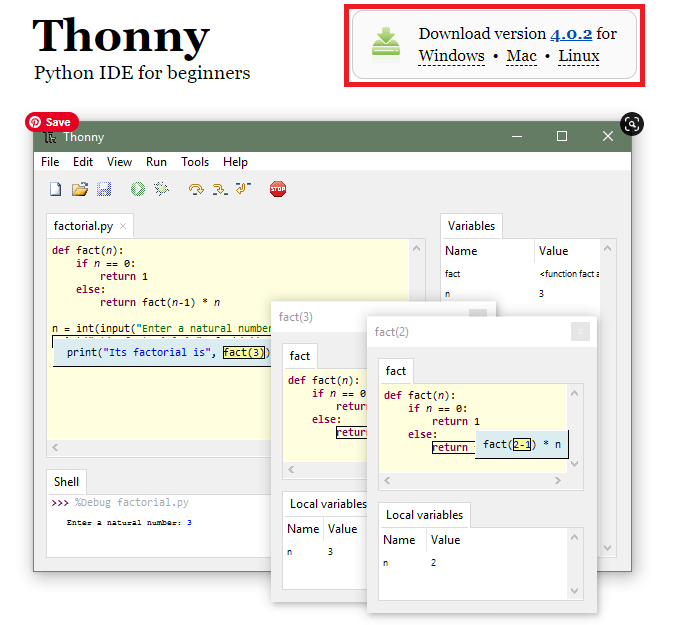 Скачать Thonny IDE