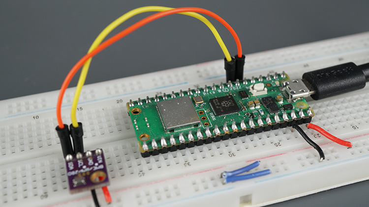 Raspberry Pi Pico — схема с BME280 для измерения температуры, влажности и давления