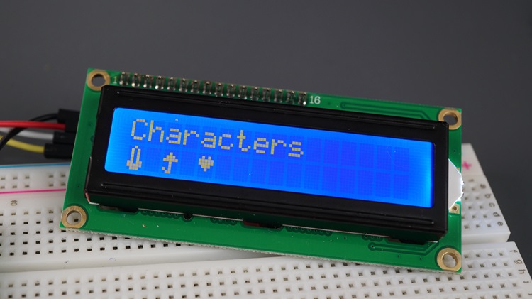 Raspberry Pi Pico с LCD - отображение пользовательских символов