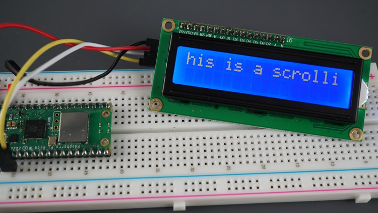 Raspberry Pi Pico LCD бегущая строка 3
