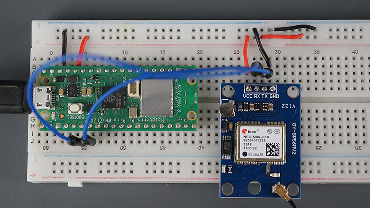 Подключение GPS-модуля NEO-M8N к Raspberry Pi Pico