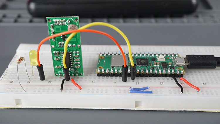 Raspberry Pi Pico — тестирование датчика RCWL-0516