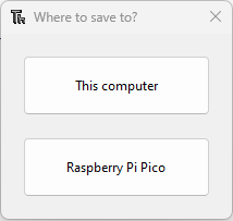 Сохранение файла на Raspberry Pi Pico в MicroPython IDE
