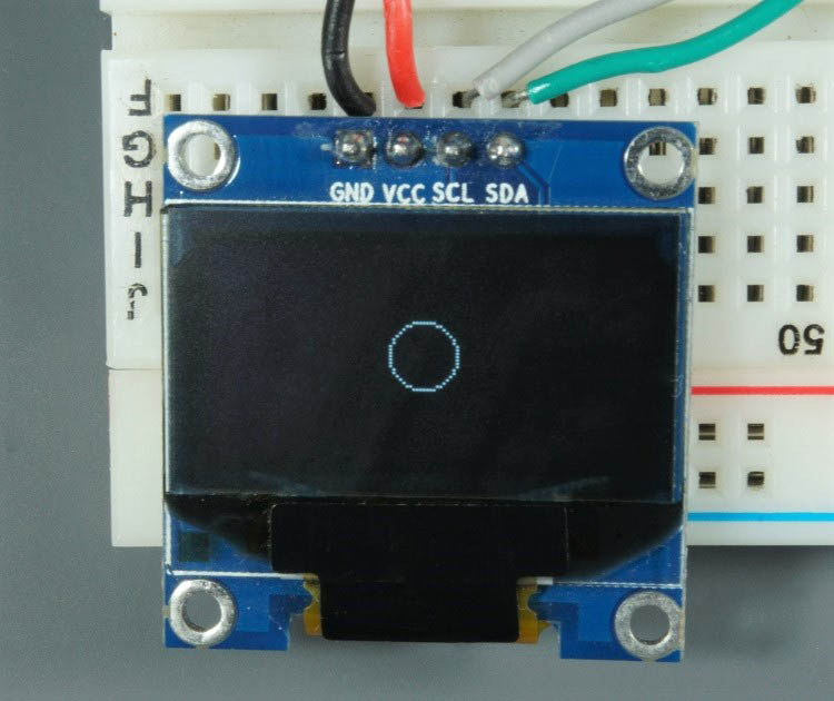 Raspberry Pi Pico Arduino OLED-дисплей круг