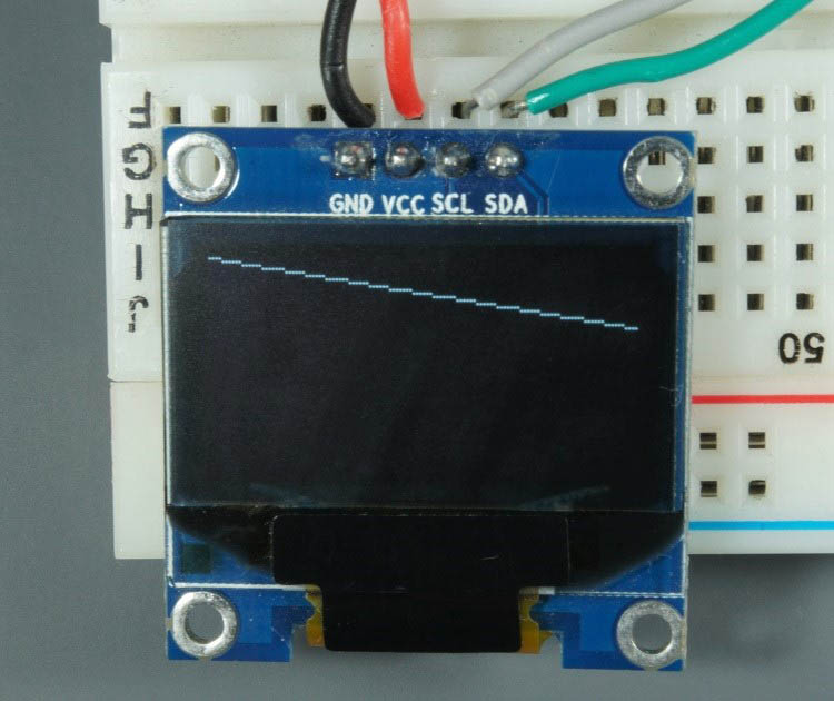 Raspberry Pi Pico Arduino OLED-дисплей линия