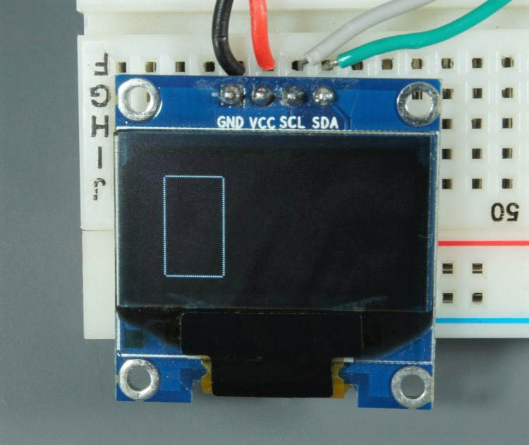 Raspberry Pi Pico Arduino OLED-дисплей прямоугольник вертикальный