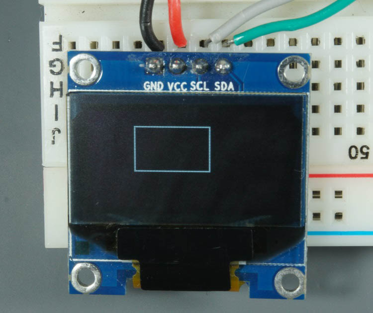 Raspberry Pi Pico Arduino OLED-дисплей прямоугольник