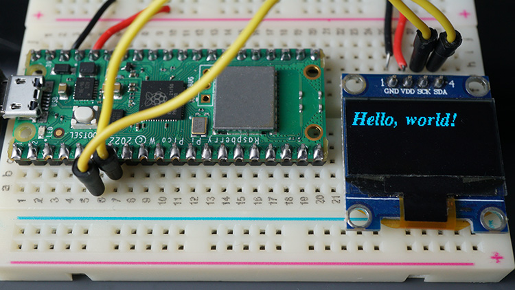 Raspberry Pi Pico OLED-дисплей - другой тип шрифта