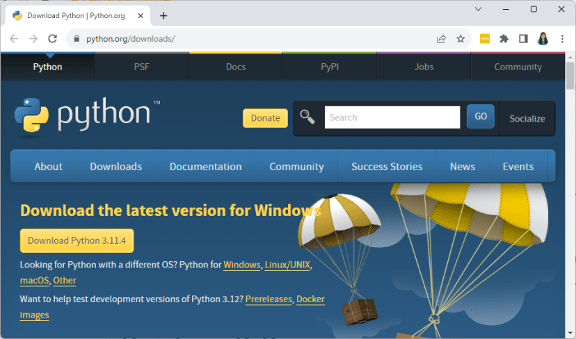 Скачивание и установка Python