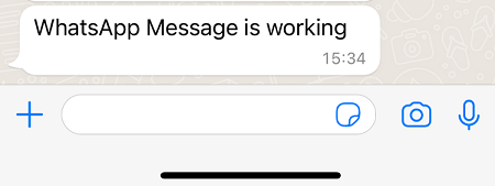 Тестирование отправки сообщений в WhatsApp с помощью Node-RED