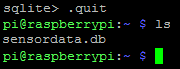 Файл базы данных sensordata.db