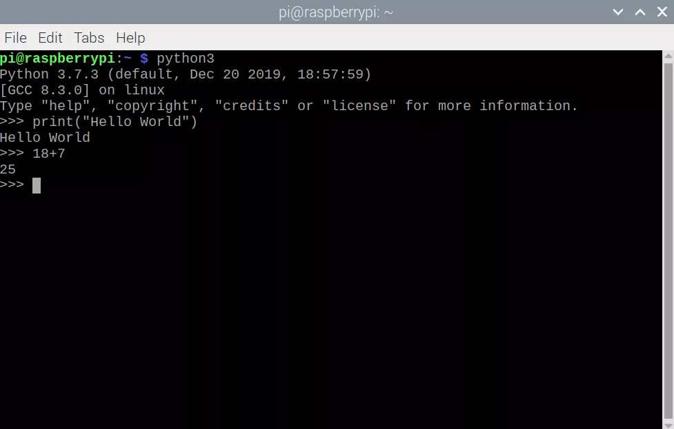 Математика в Python на Raspberry Pi